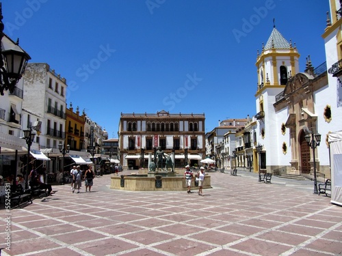 Plaza del Socorro, Ronda, Andalousie