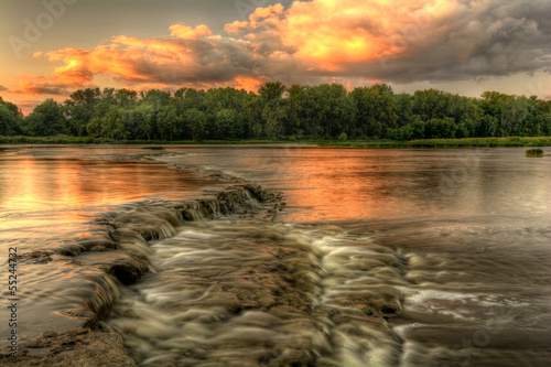 River Rapids Sunset