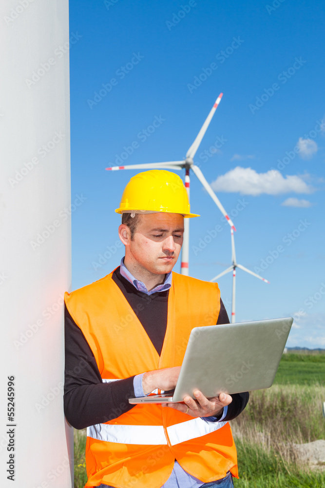 Technician Engineer in Wind Turbine Power Generator Station Technician Engineer in Wind Turbine Power Generator Station