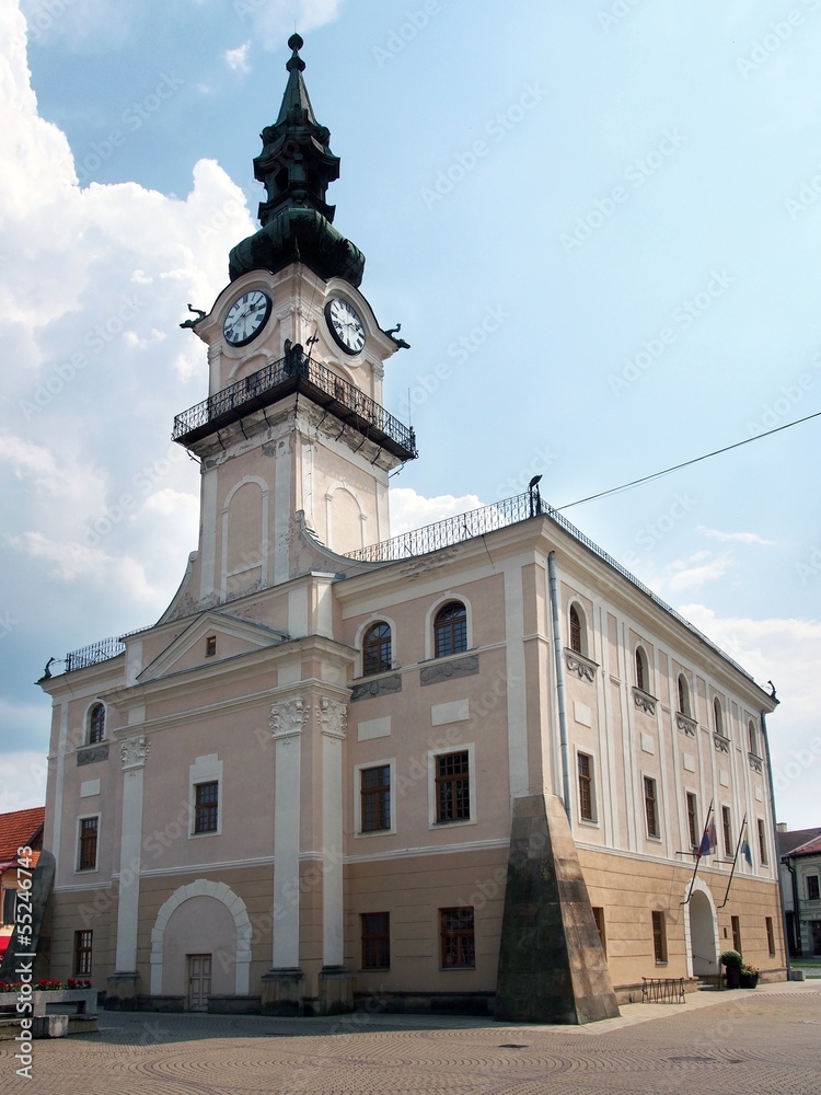 Obraz premium Historical Town Hall in Kezmarok