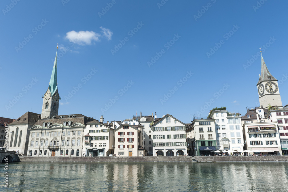 Stadthaus, Altstadt von Zürich, Wühre, Limmat, Schweiz