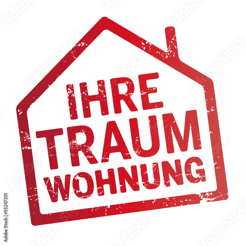 roter stempel haus traumwohnung