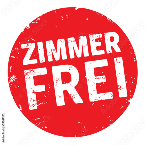 roter Button Zimmer frei