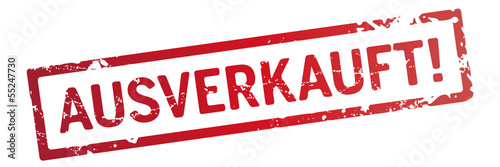 roter Stempel Ausverkauft!