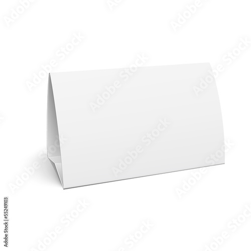 Paper table card.