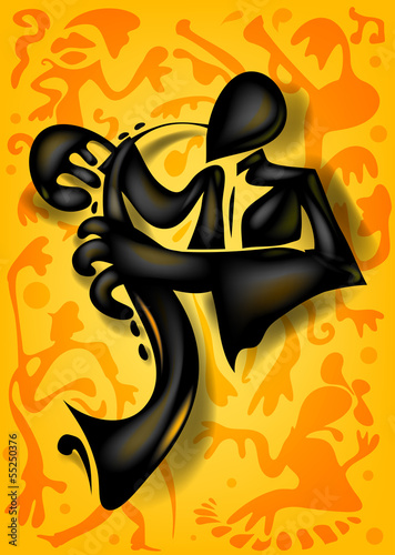 Abstract Jazz Player