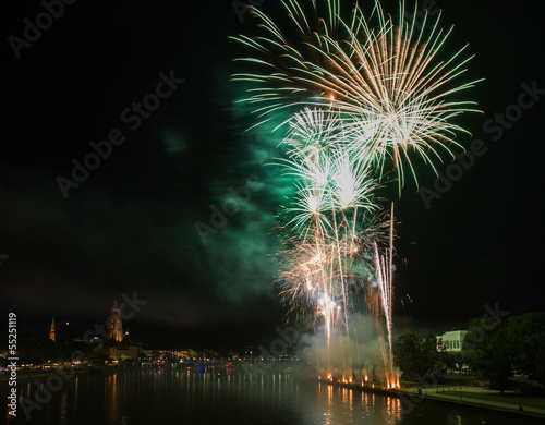 Firework over the Main river