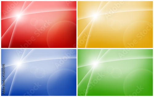 Light trails on colorful background