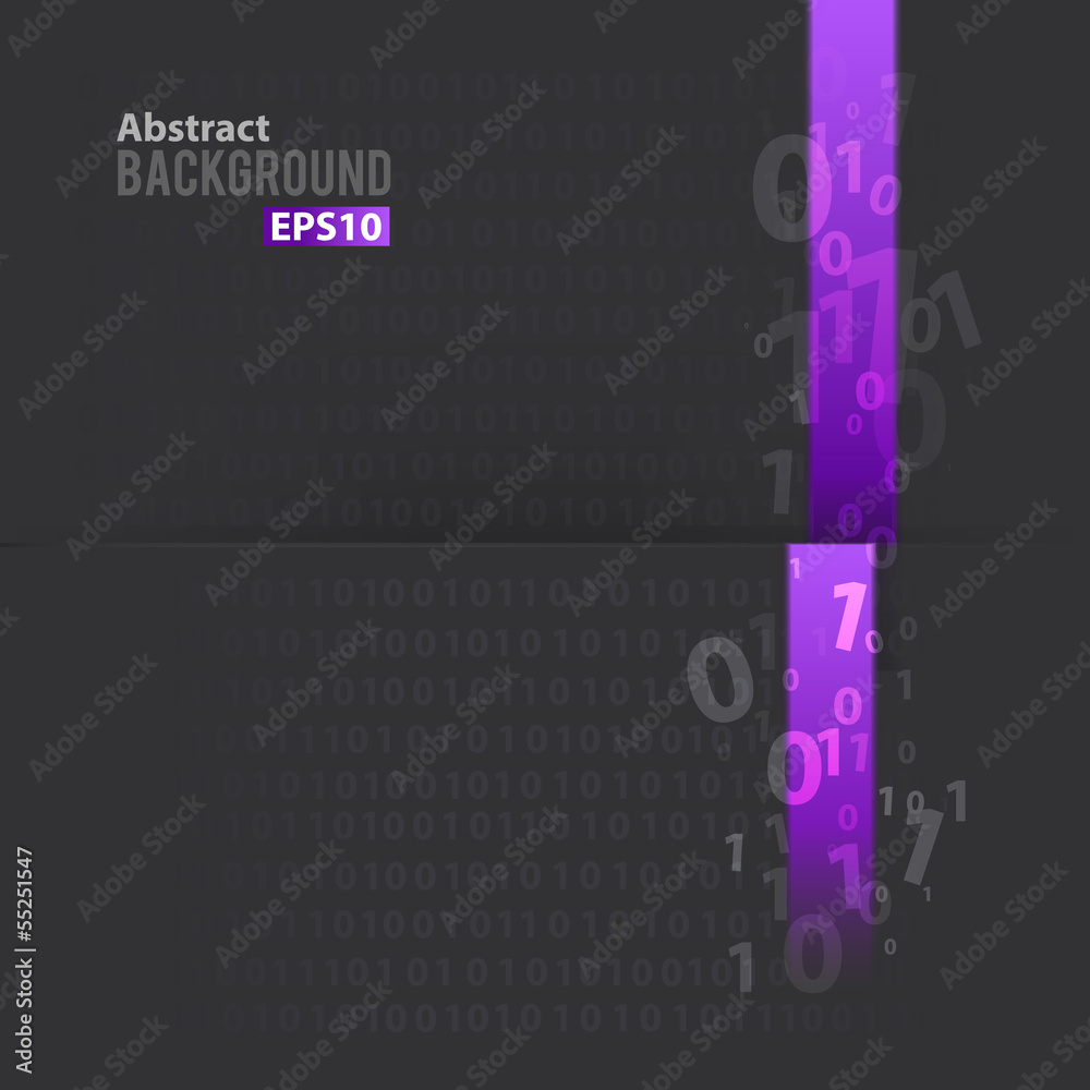 Fototapeta premium Digital background with purple line