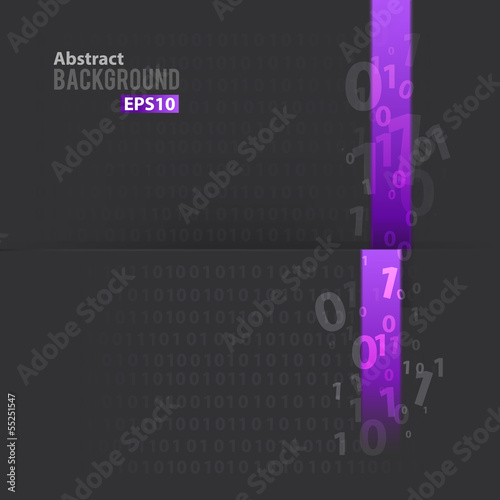 Digital background with purple line