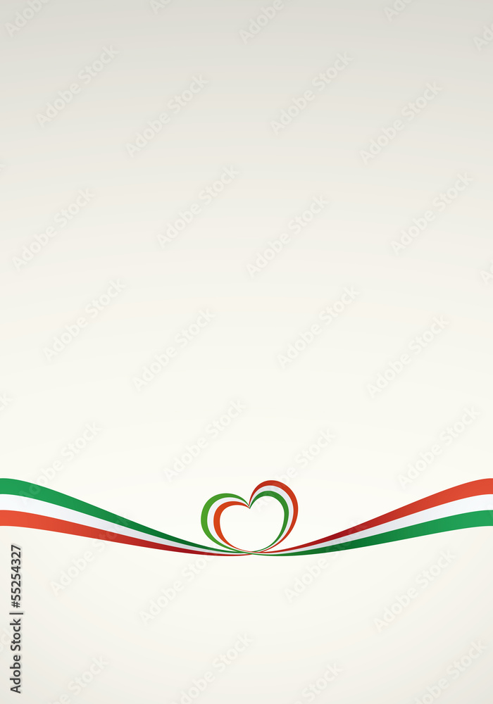 Sfondo nastro tricolore italiano 2 - Italian ribbon background 2 Stock  Vector | Adobe Stock