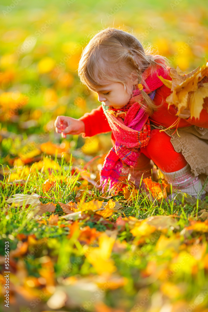 Little girl in the park
