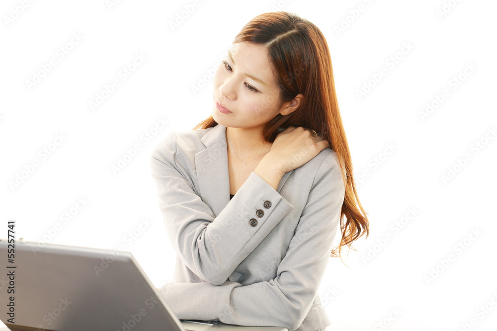 疲れた表情のOL 疲れた表情のOL