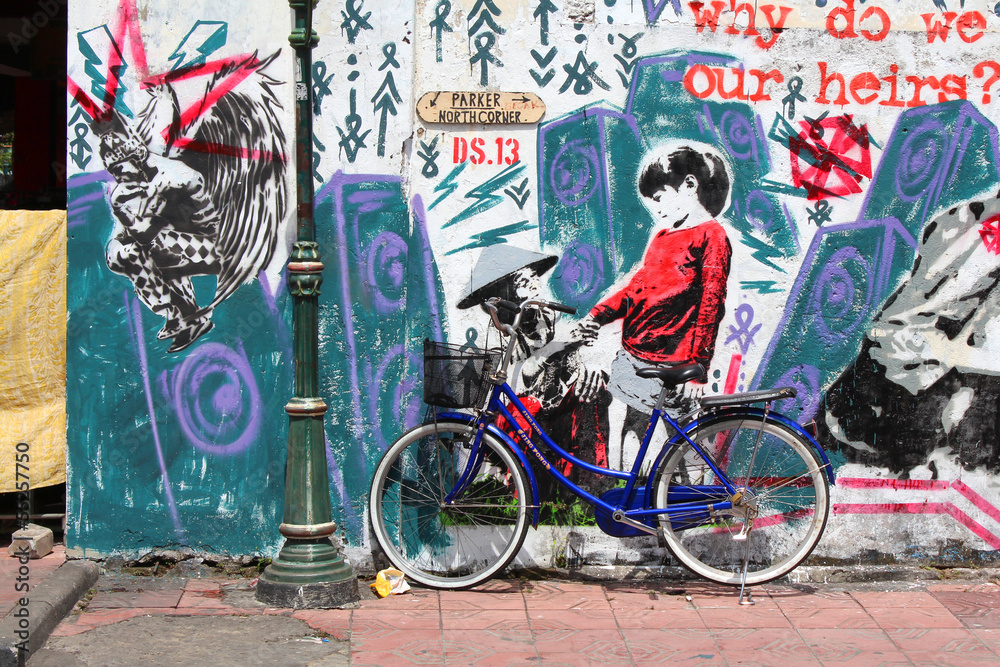 Fototapeta premium Sztuka ulicy w Yogyakarcie - Indonezja