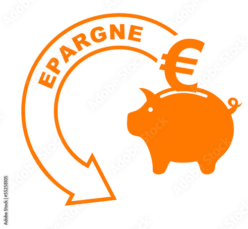 épargne flèche orange