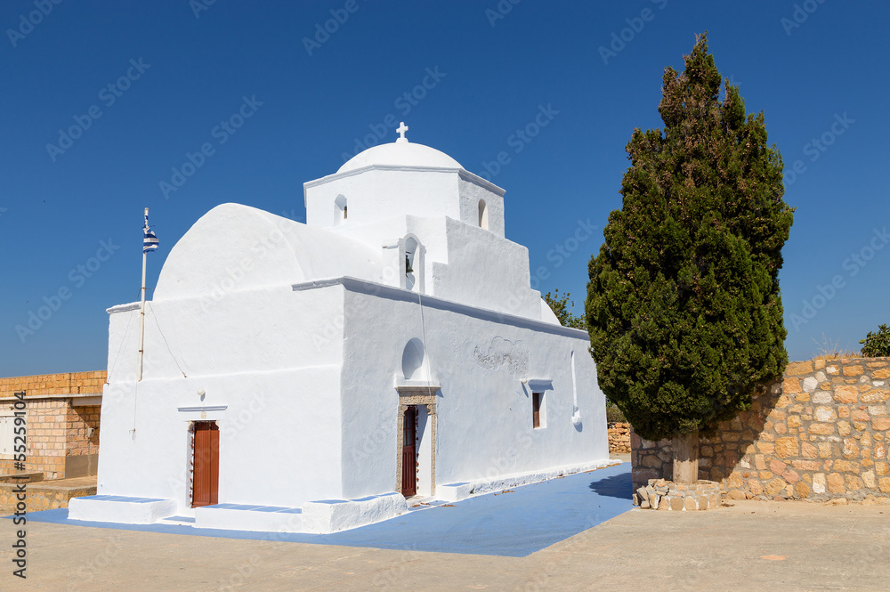 Agia Marina church, Milos island, Cyclades, Greece
