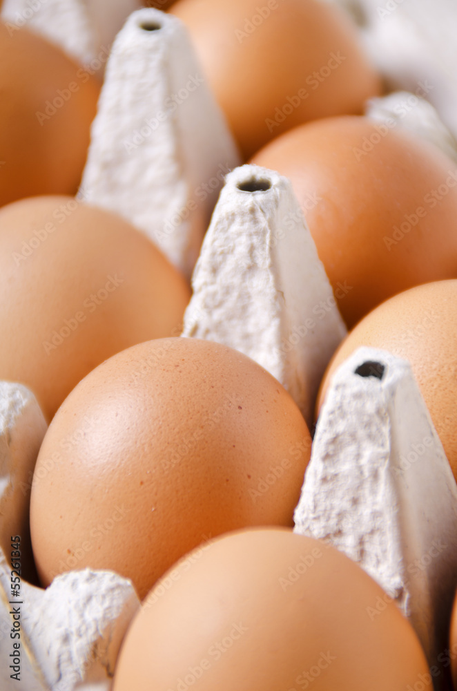 Eggs in box Eggs in box