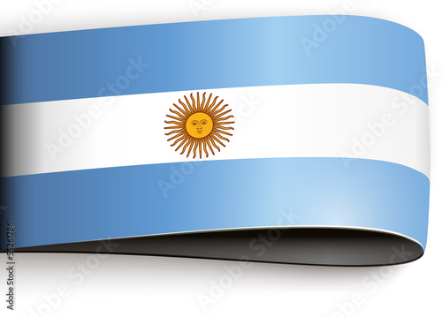 vector product label flag argentina