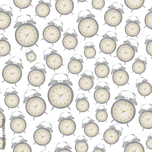 alarm clock seamless pattern