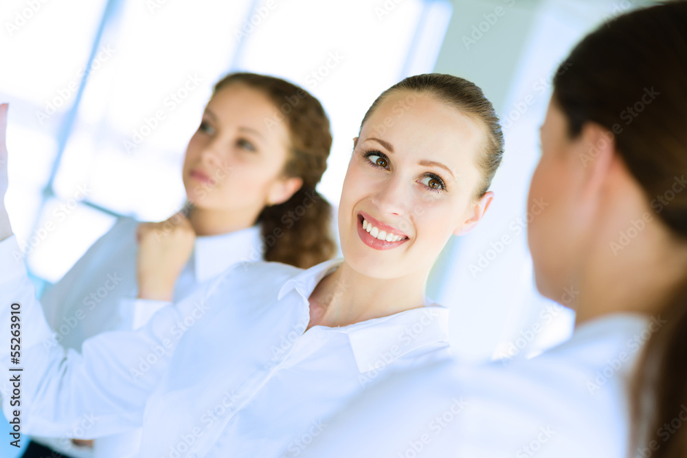 businessmen discussing a joint task