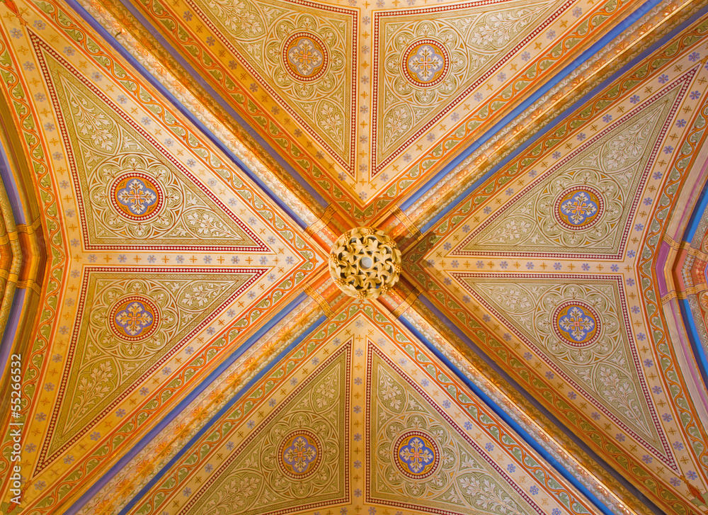 Vienna - Gothic ceiling from monastery in Klosterneugurg