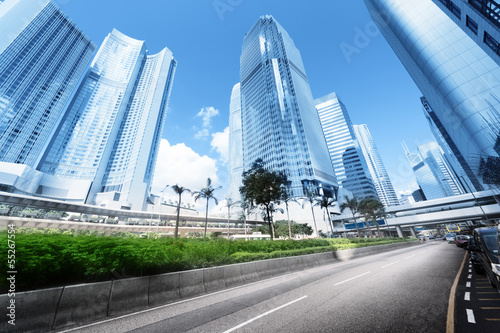 Photography view on Hong Kong street