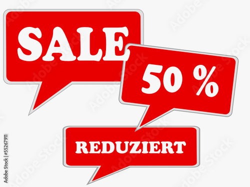 Sprechblasen "Sale"