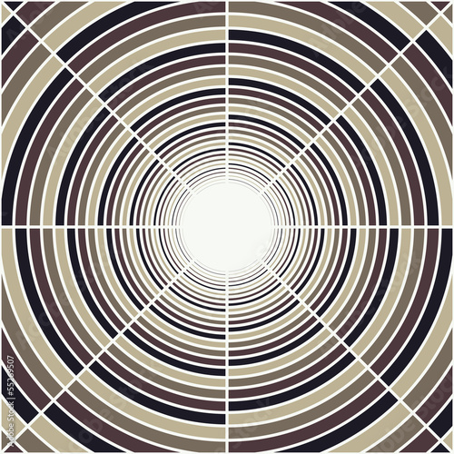 Abstract deep tube  light at end of tunnel  vector background
