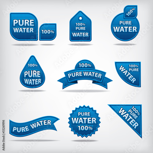 pure water labels