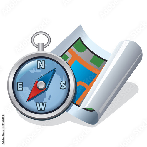 compass and map icon
