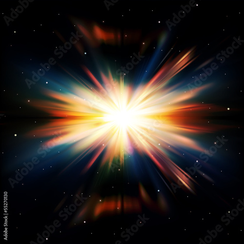 abstract space background with stars