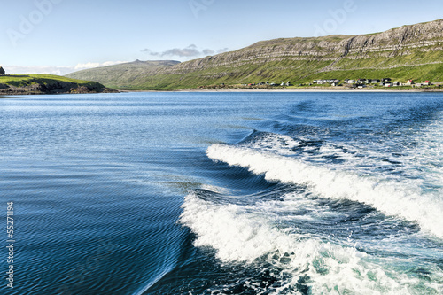 The village Sandur om Sandoy Island