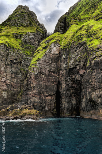 Mountain landscapeat the Vestmanna Cliffs in the Faroe Islands