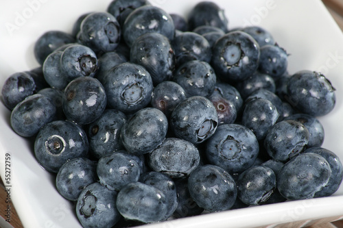 fresh organic blueberries
