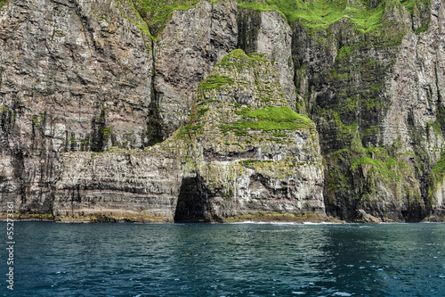 Mountain landscapeat the Vestmanna Cliffs in the Faroe Islands