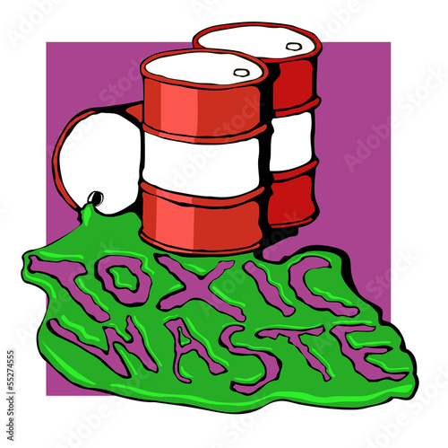 barrels of toxic waste