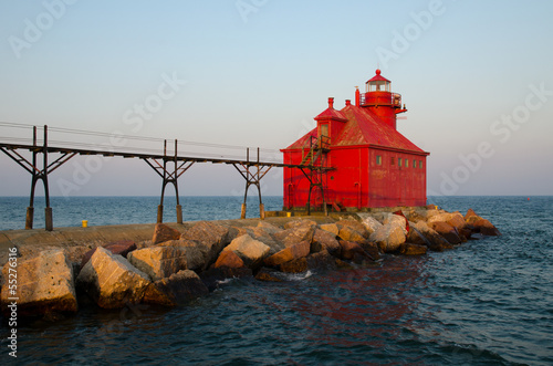 Sturgeon Bay Ship Canal Pierhead Lighthouse, Wisconsin, USA