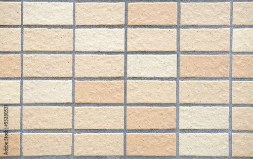 Decorative brick wall texture in horizontal view