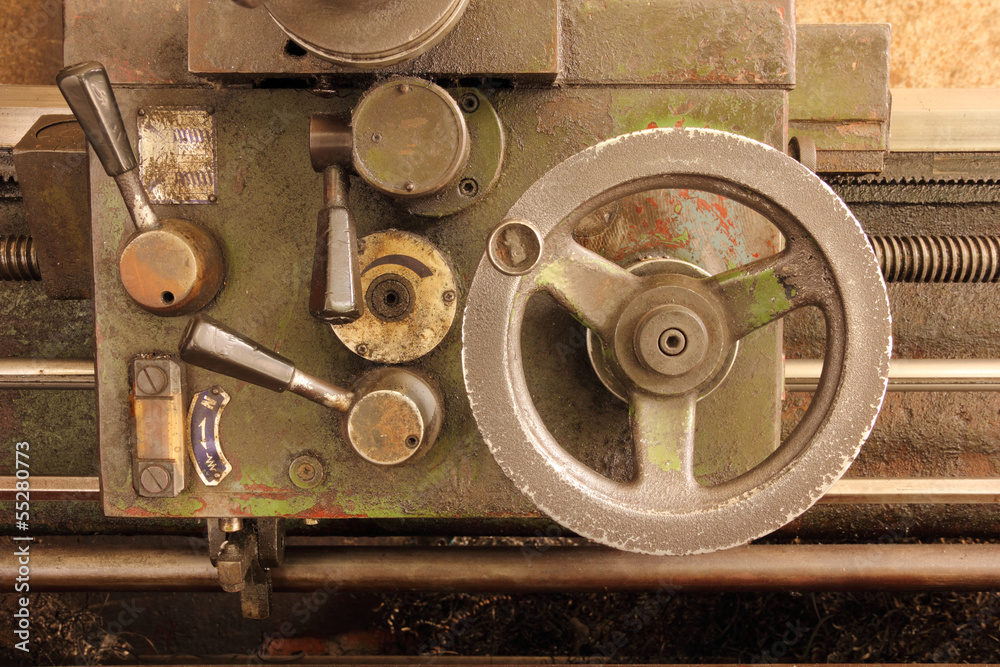Part of the old lathe. Part of the old lathe.