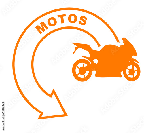 motos flèche orange