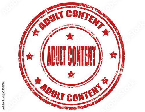Adult content-stamp