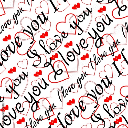Seamless valentine pattern