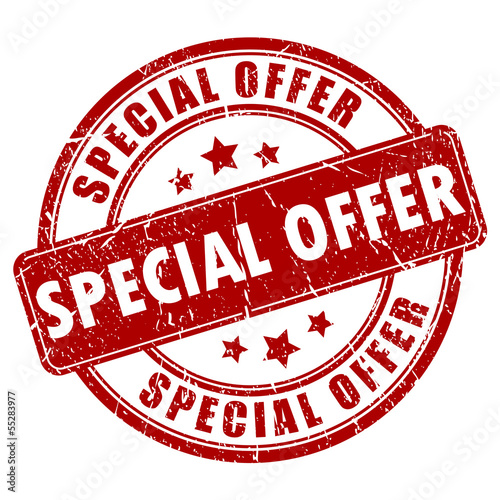 Special offer vector stamp