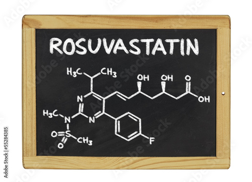 chemische Strukturformel von Rosuvastatin 