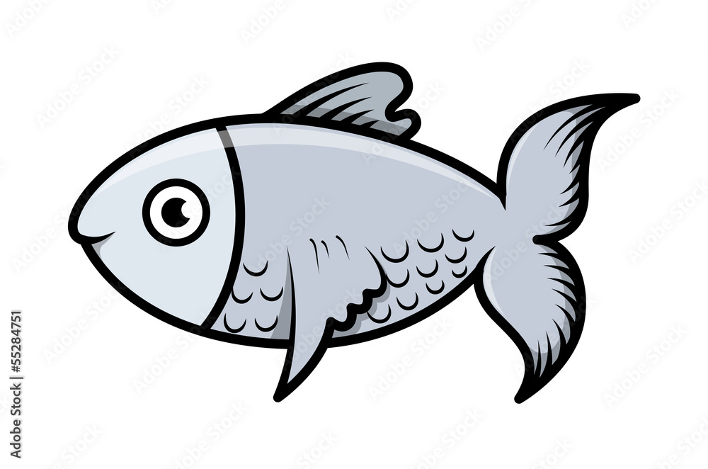 Simple Cartoon Fish Illustration Simple Cartoon Fish Illustration