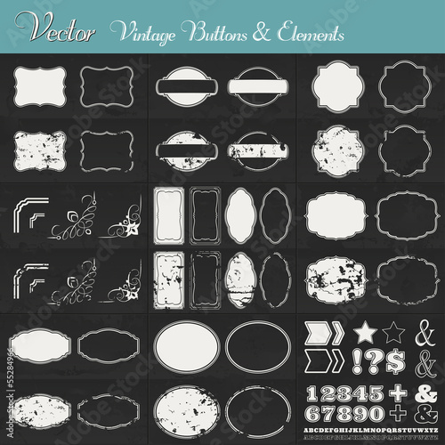 Vintage Vector Labels and Elements