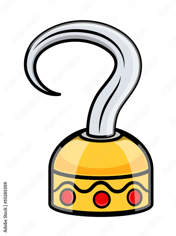Cartoon Hook Arm - Vector Cartoon Illustration Cartoon Hook Arm - Vector Cartoon Illustration