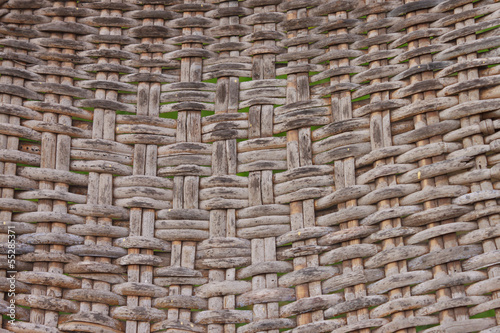 old textured bamboo handicraft background