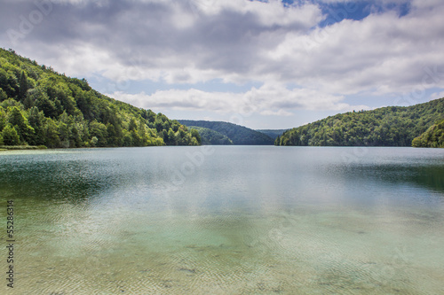 Obraz na płótnie Wonderful lake in Plitvice national park, Croatia w salonie