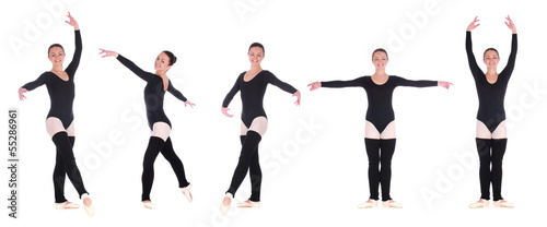 Five photos of ballerina